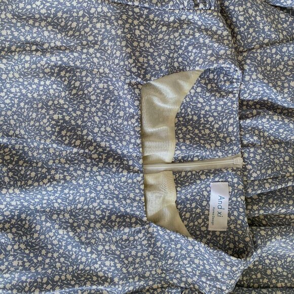 Floral Knee-length A-line Dress w/ Bow - Picture 4 of 7